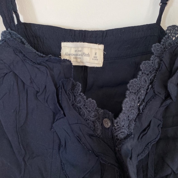 Abercrombie & Fitch lace dark blue tank top - Picture 3 of 5